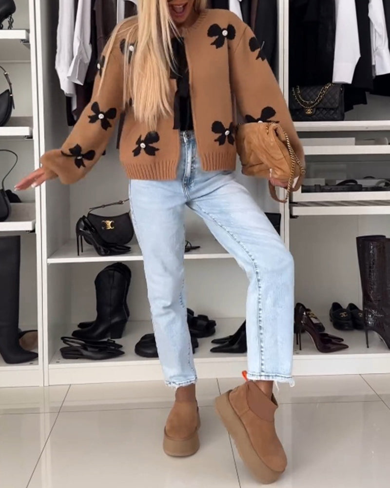 Willa London™ | Elegant Bow Cardigan