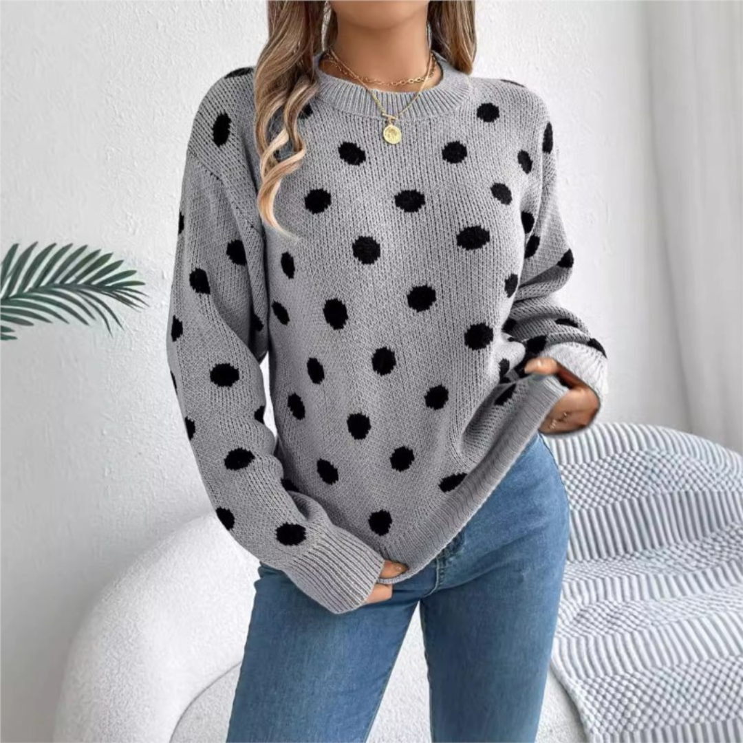 Willa London™ | Dotted Elegance Knit Pullover