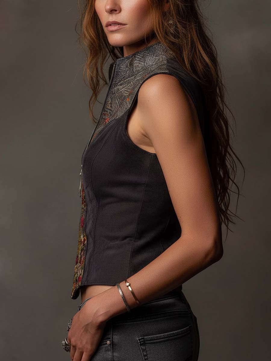 Willa London™ | Vintage Charm Eco-Suede Vest
