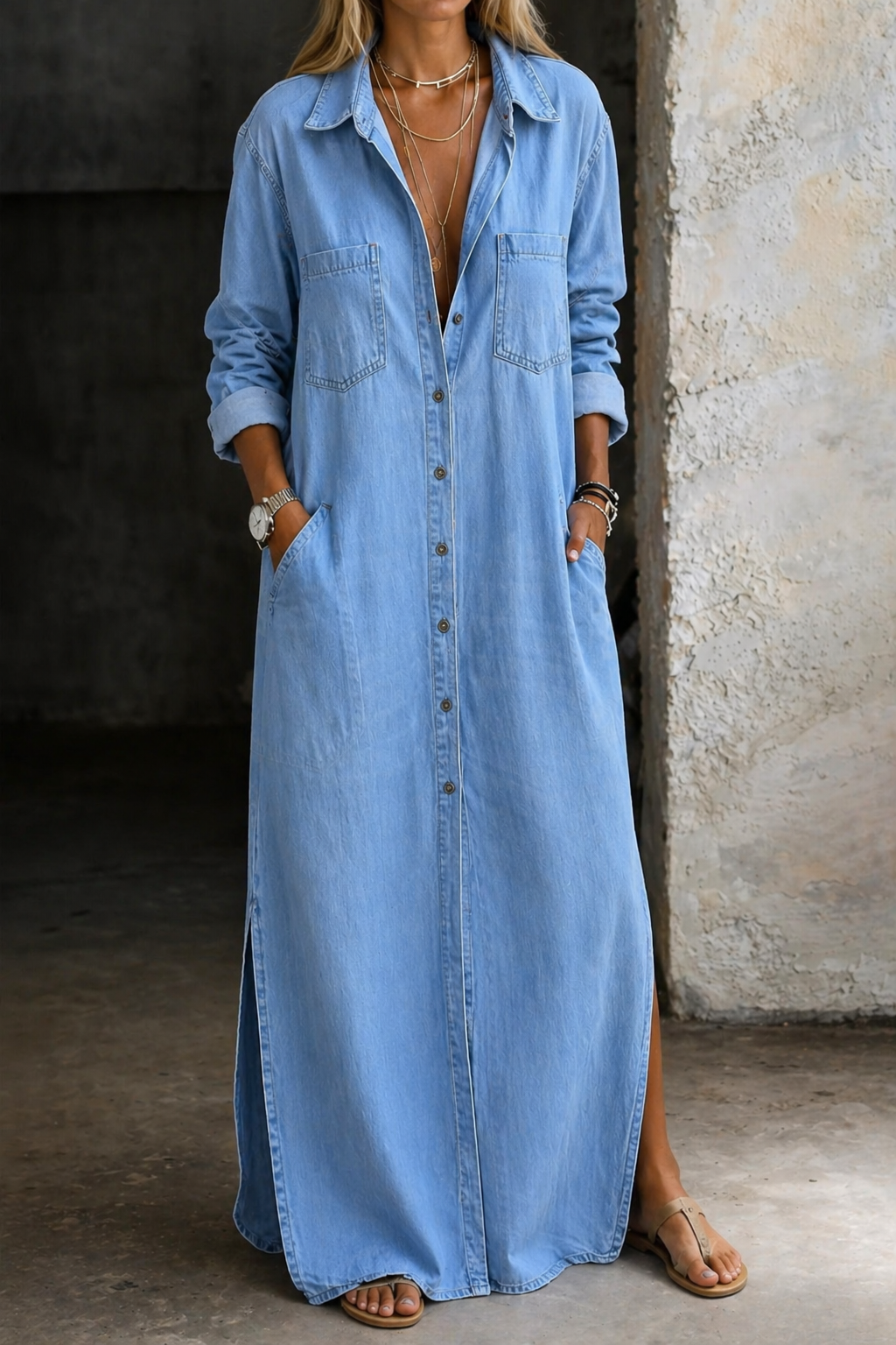 Willa London™ | Denim Serenity Shirt Dress