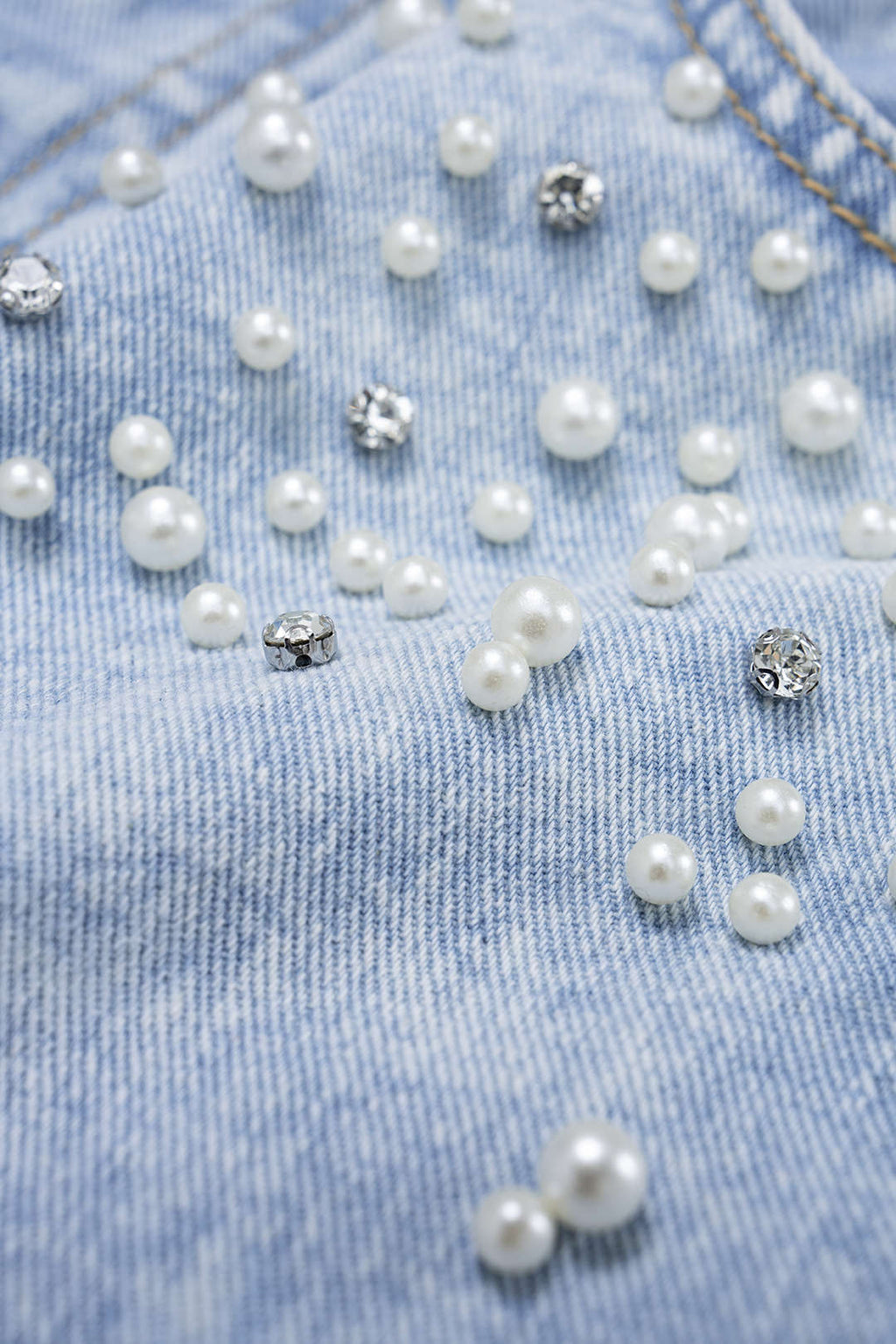 Willa London™ | Pearl Elegance Denim Jeans