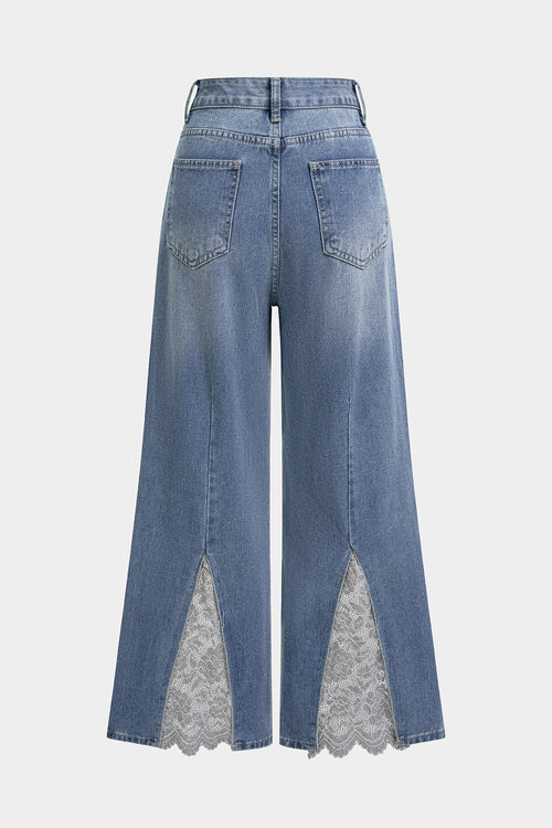 Willa London™ | Artisan Patchwork Wide Leg Jeans