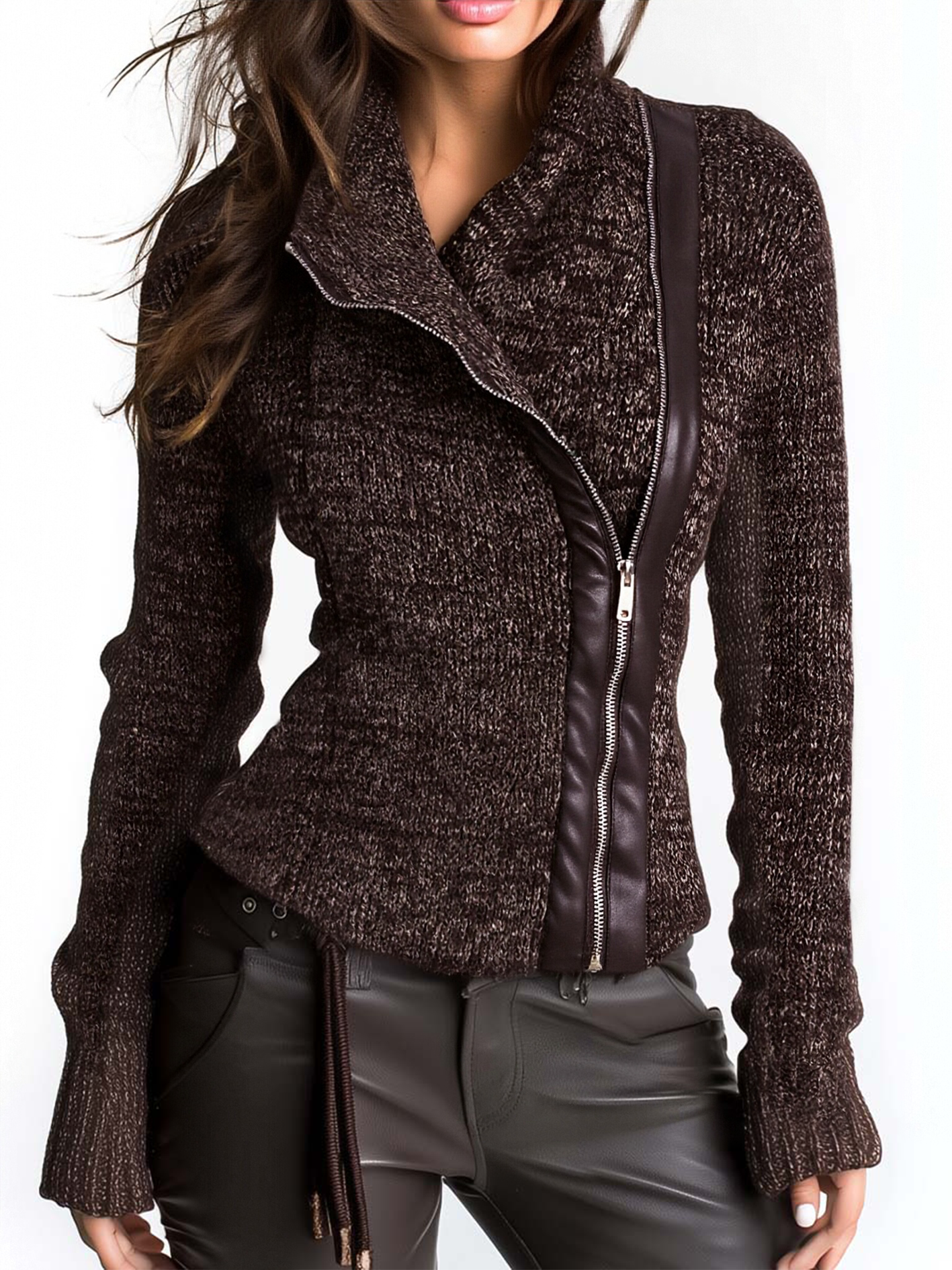 Willa London™ | Asymmetrical Luxe Knit Jacket