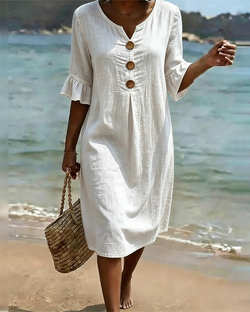 Willa London™ | Serene Denim A-Line Dress