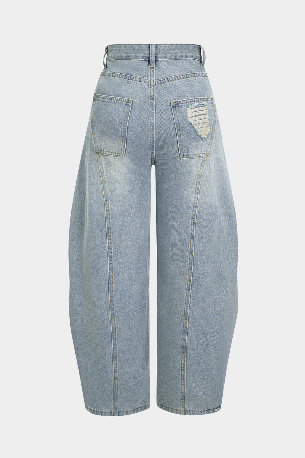 Willa London™ | Effortless Ripped Barrel Jeans