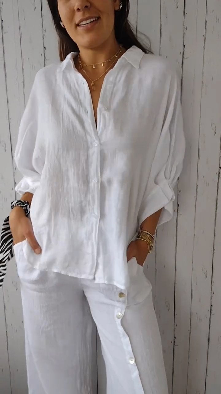 Willa London™ | Delphira Back-Tie Shirt