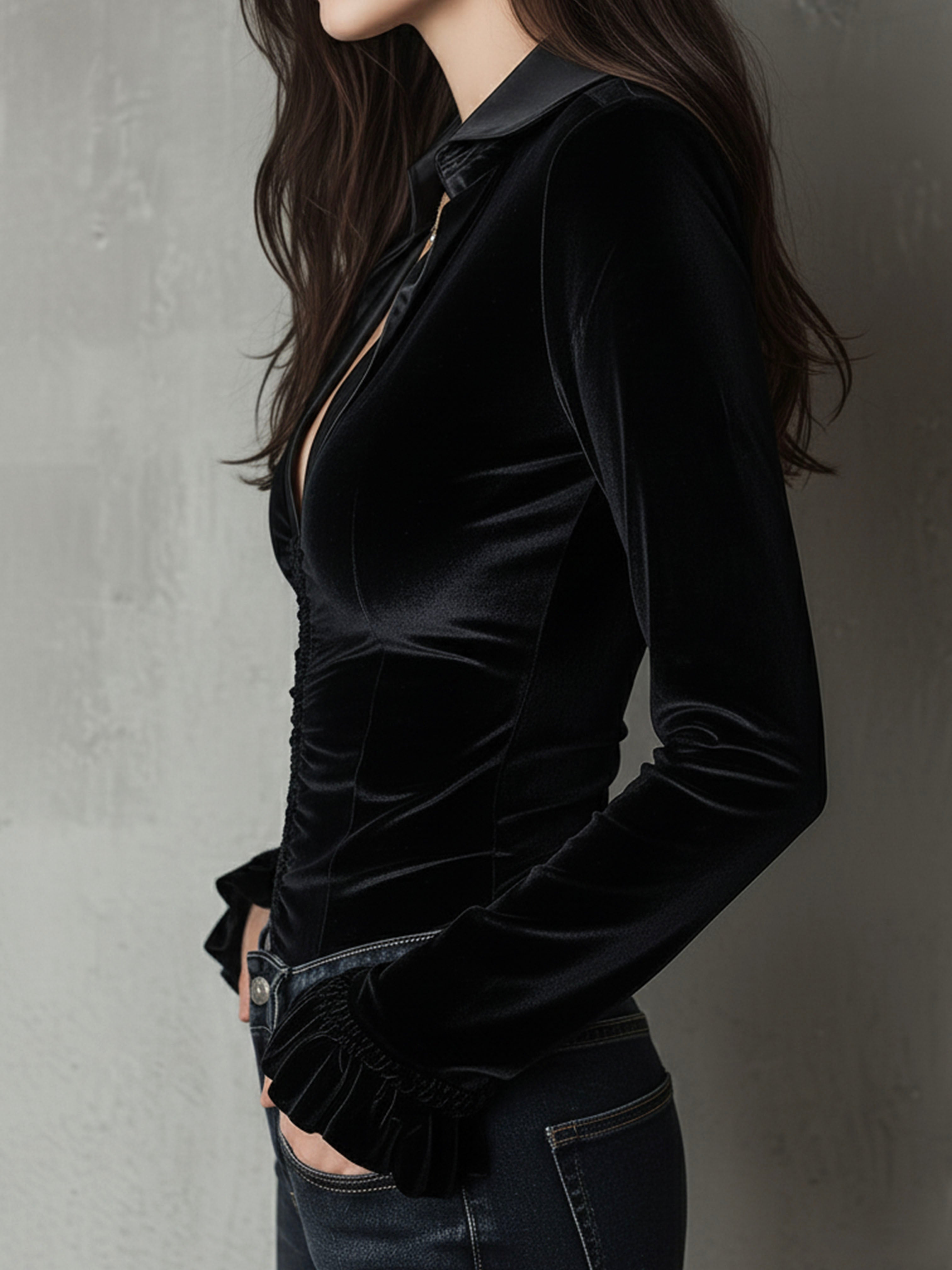 Willa London™ | Velvet Elegance Blouse