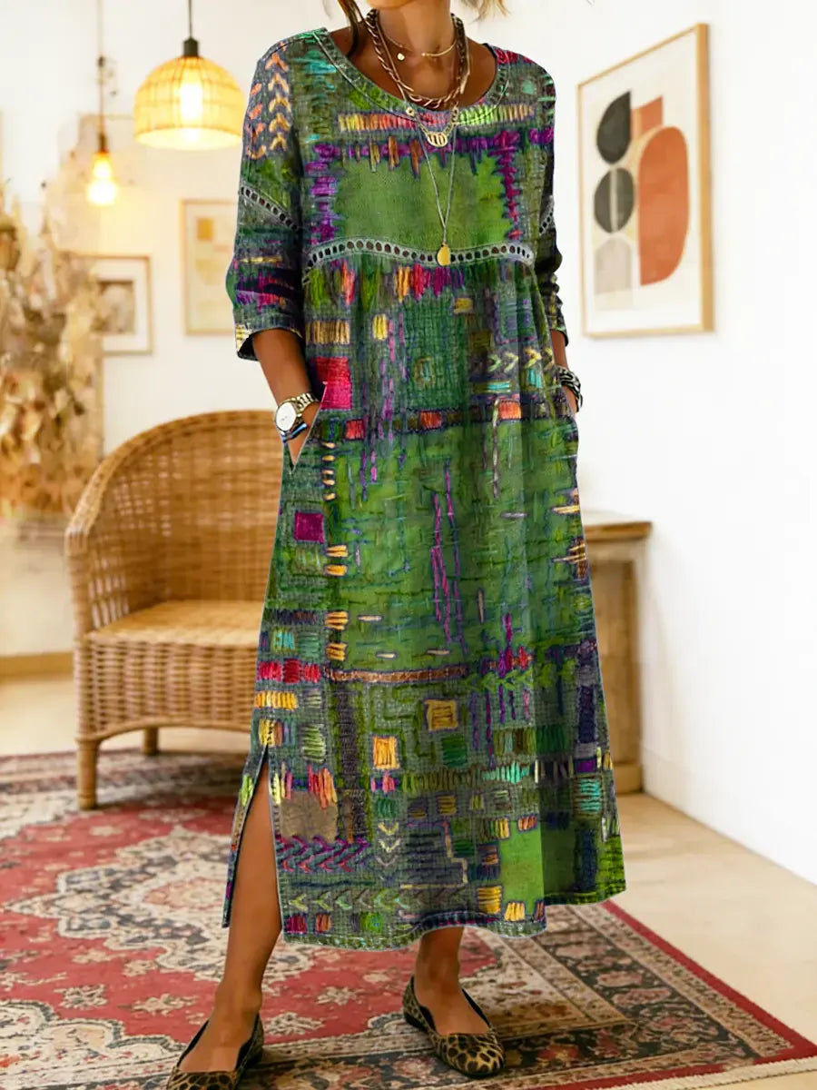 Willa London™ | Ethereal Patchwork Denim Dress