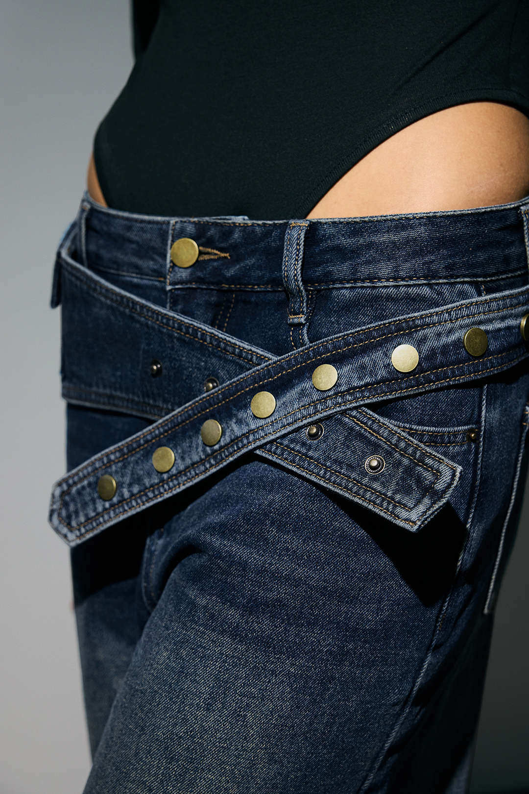 Willa London™ | Asymmetrical Elegance Denim Trousers
