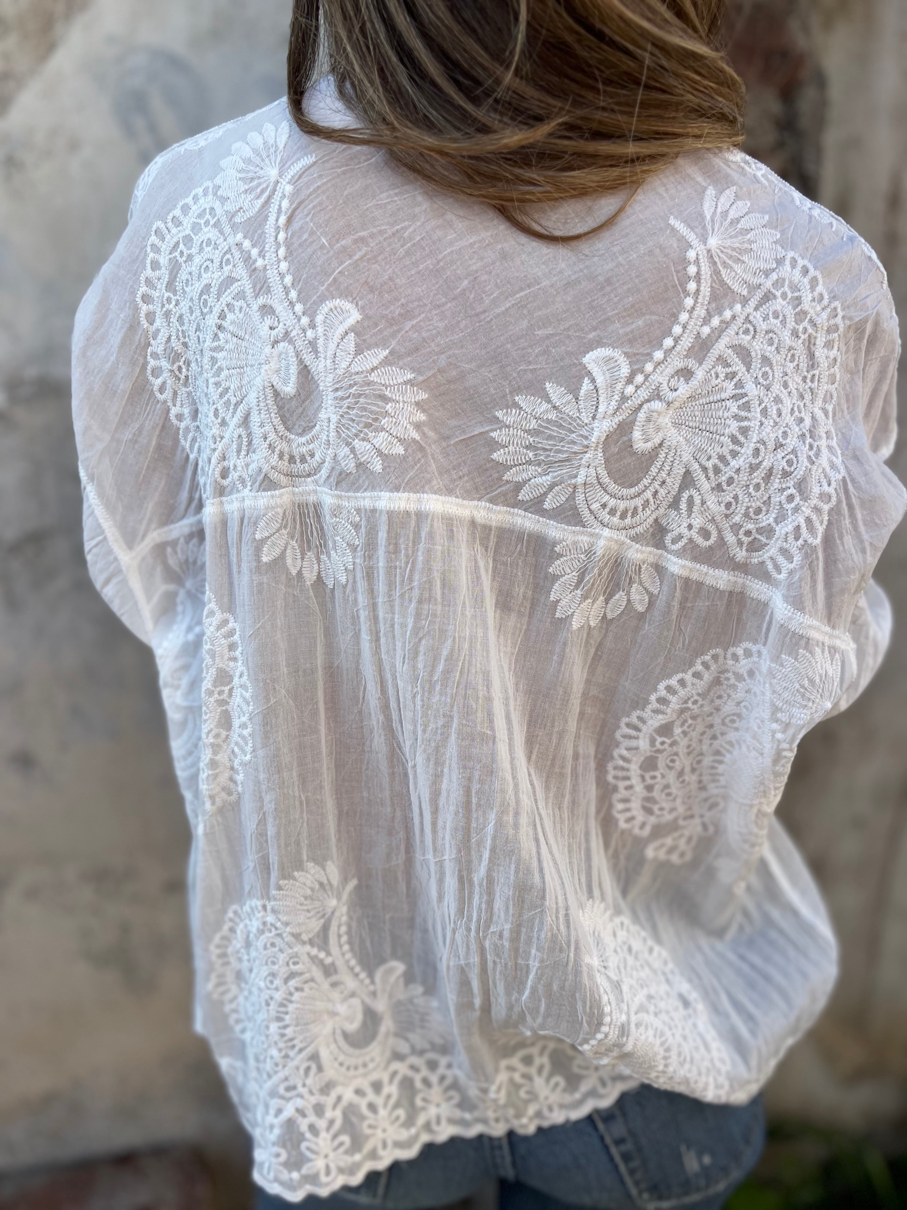 Willa London™ | Lace Elegance Blouse