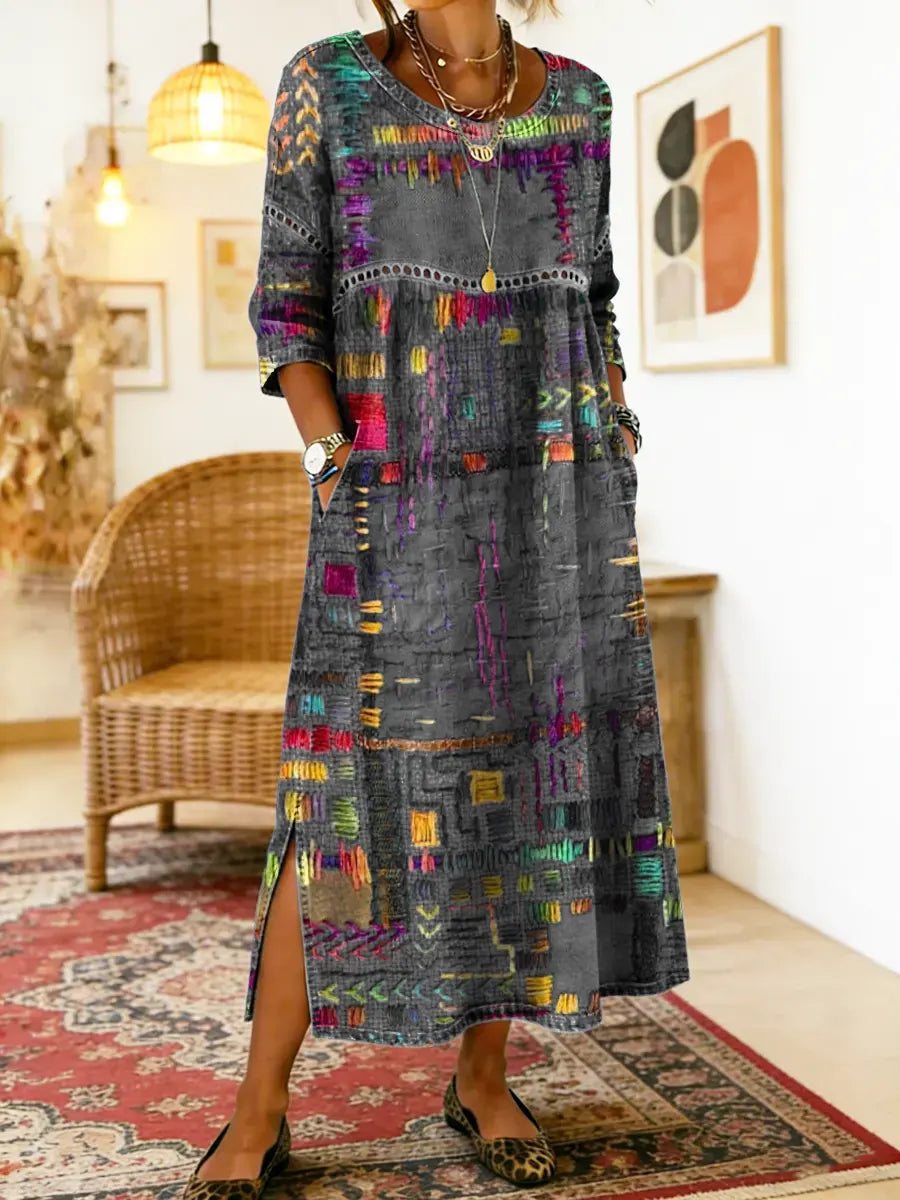 Willa London™ | Ethereal Patchwork Denim Dress