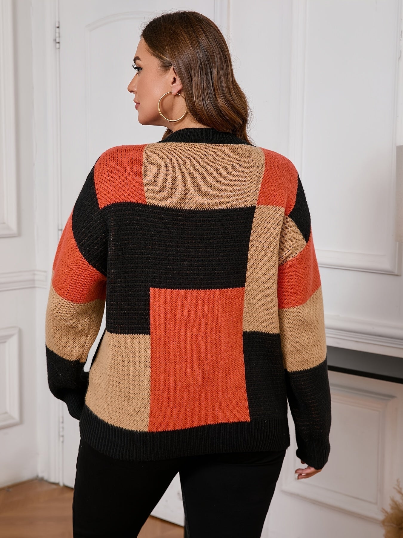 Willa London™ | Luxe Geometric Knit Sweater