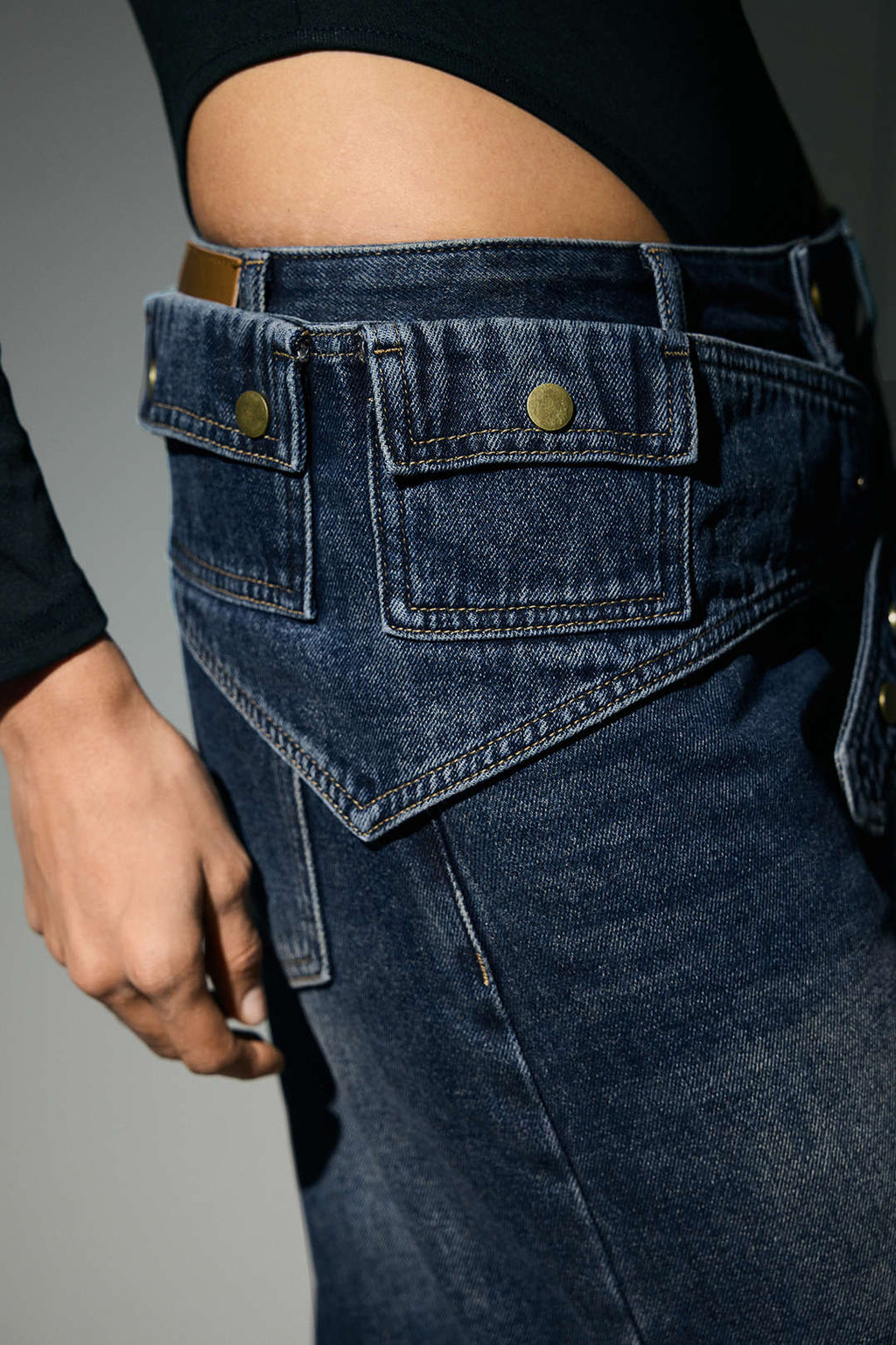 Willa London™ | Asymmetrical Elegance Denim Trousers