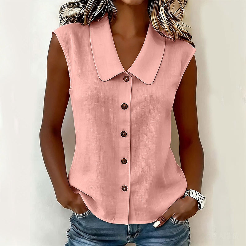 Willa London™ | Serene V-Neck Sleeveless Blouse