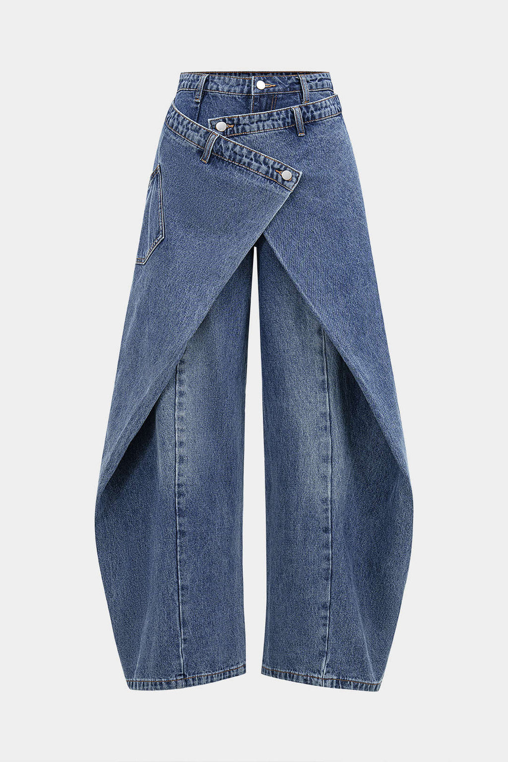 Willa London™ | Asymmetric Elegance Denim Jeans