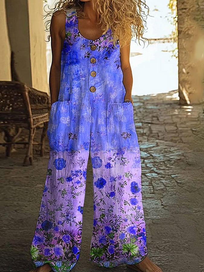 Willa London™ | Vintage Floral Retreat Jumpsuit