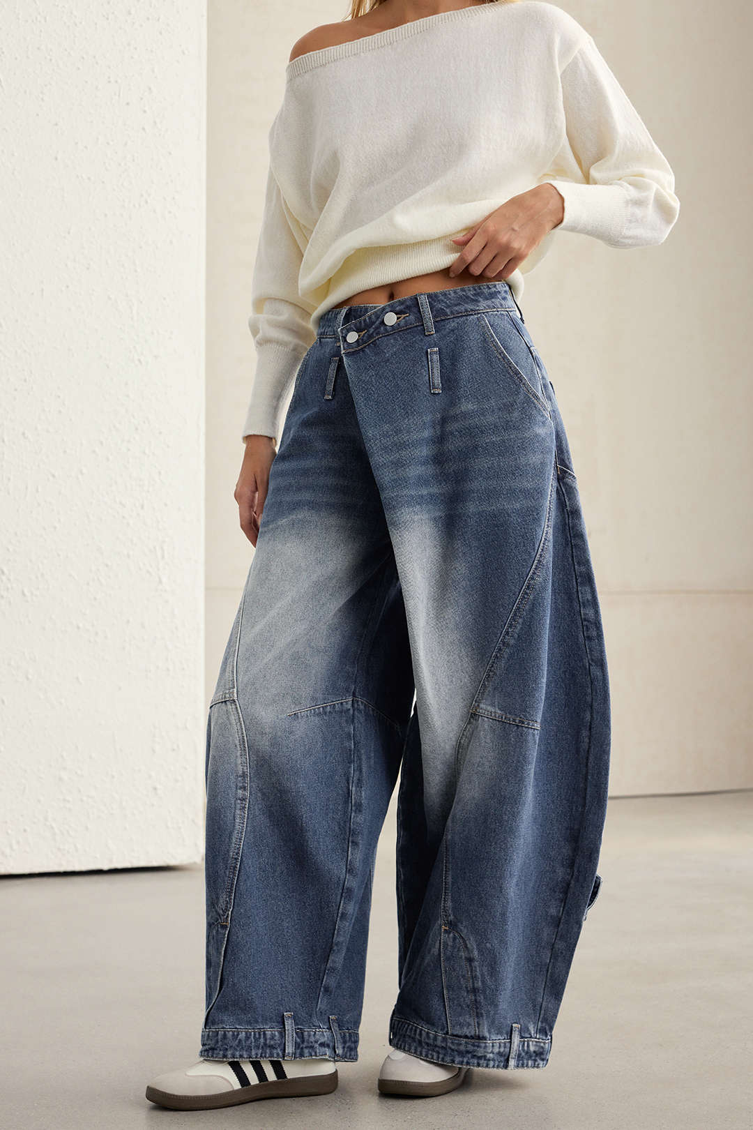 Willa London™ | Luxe Barrel Denim Trousers