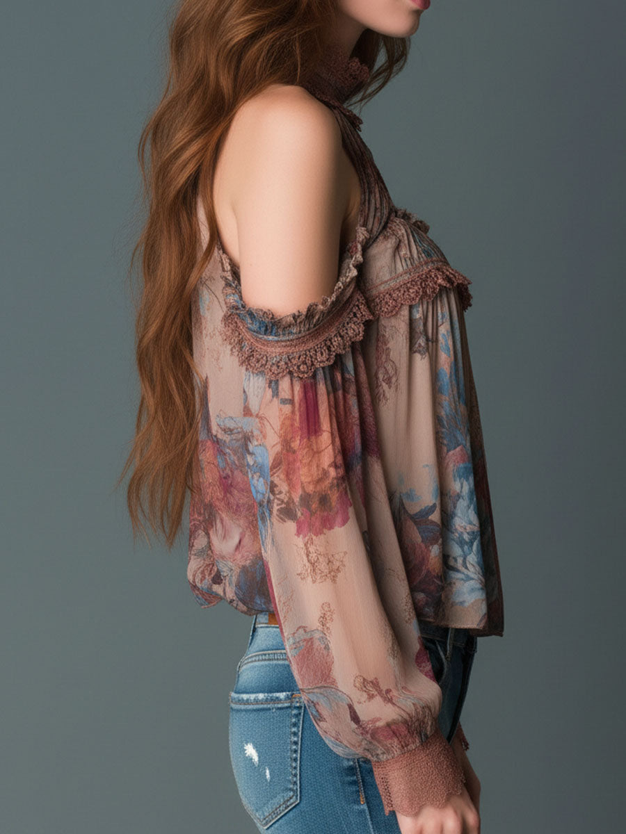 Willa London™ | Bohemian Blossom Halter Blouse