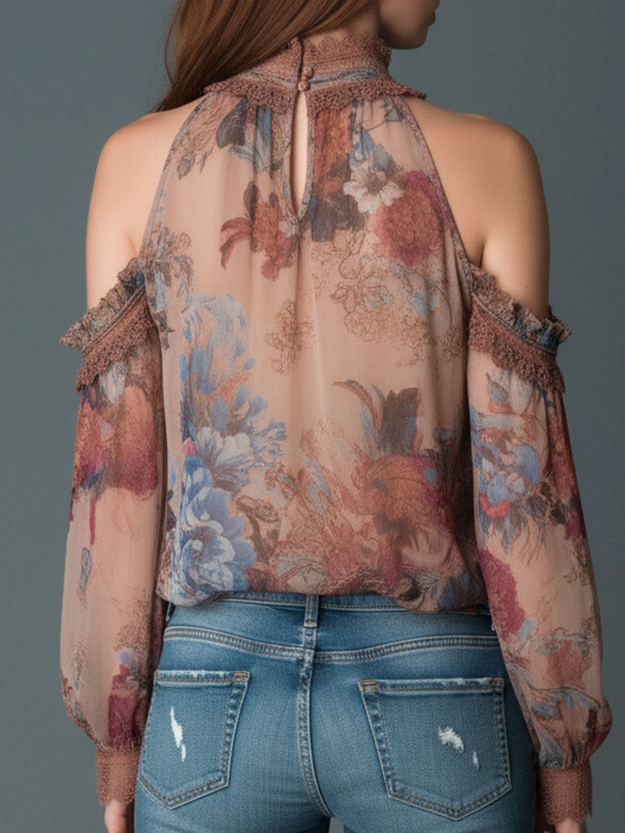 Willa London™ | Bohemian Blossom Halter Blouse