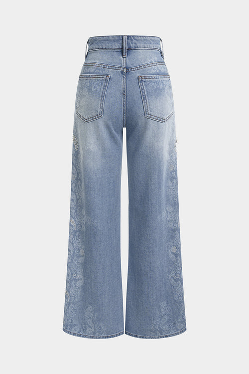 Willa London™ | Artistic Denim Elegance Jeans