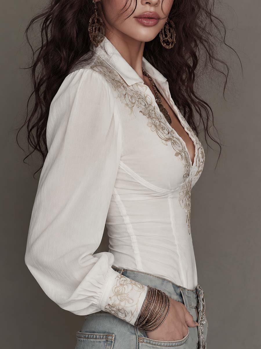 Willa London™ | Vintage Blossom Corset Blouse