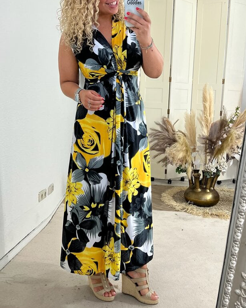 Willa London™ | Floral Elegance Maxi Dress