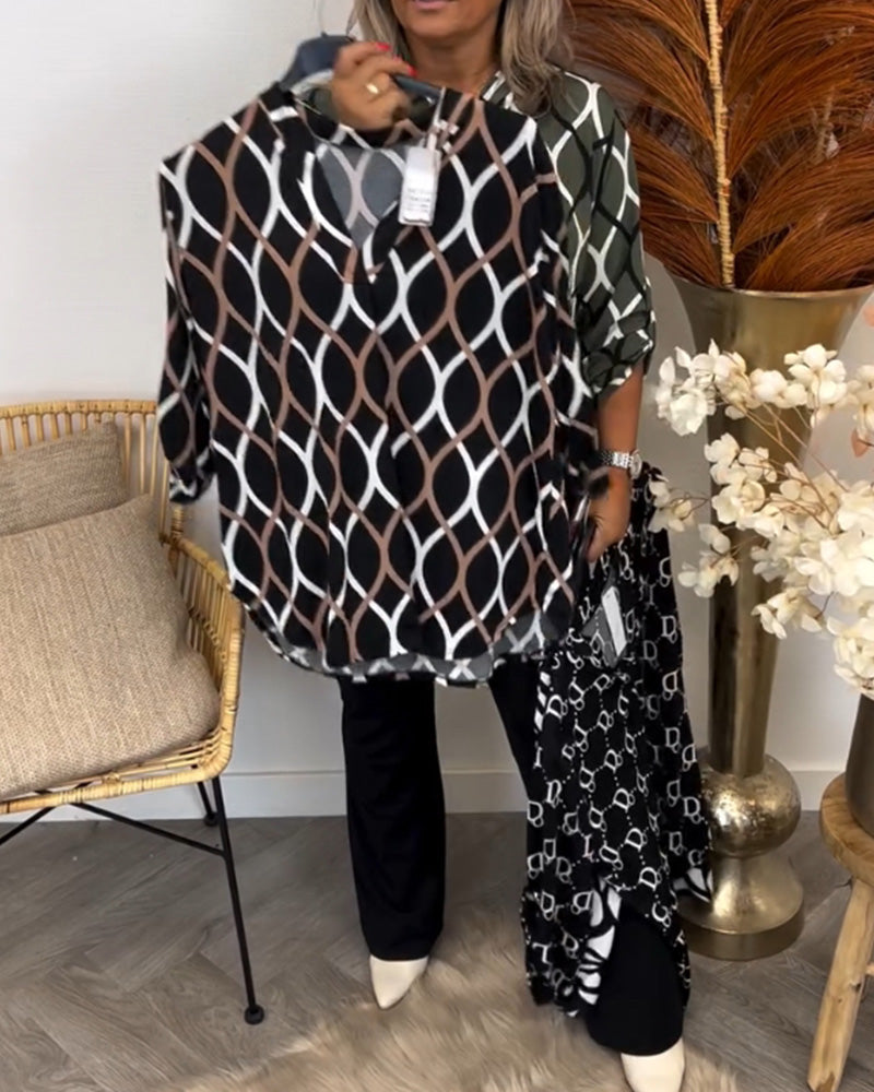 Willa London™ | Elegant Geometry Blouse