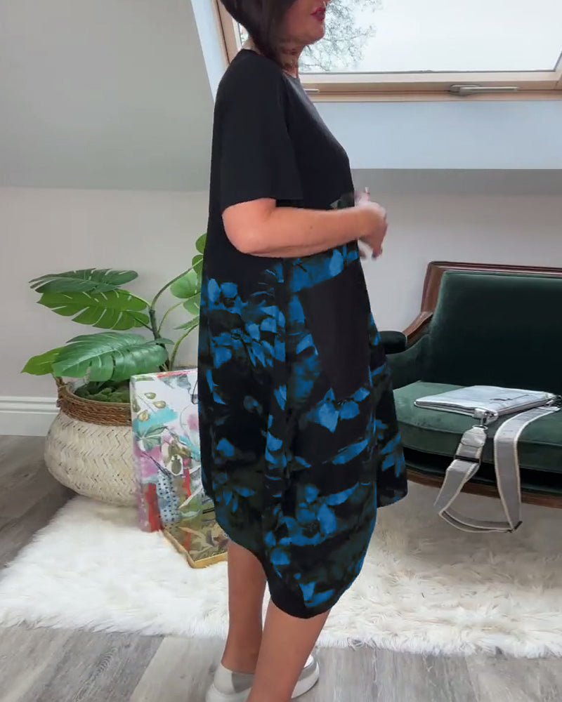 Willa London™ | Floral Patchwork Casual Dress