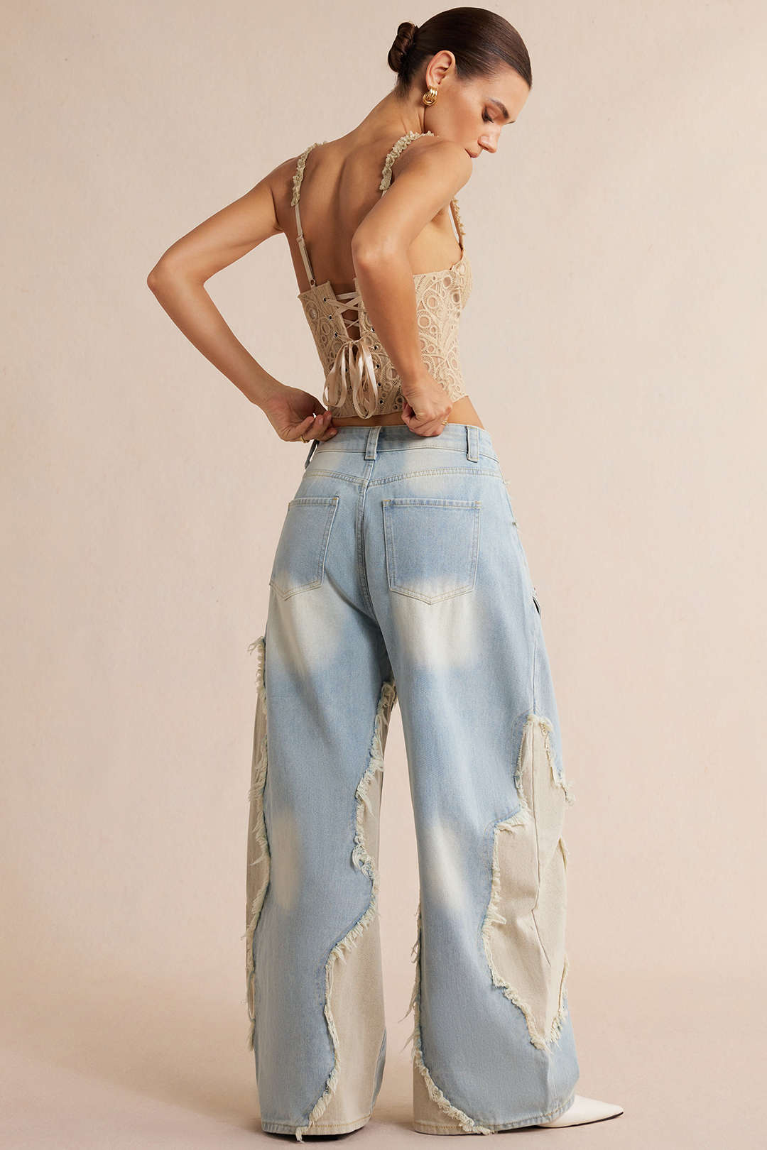 Willa London™ | Artisan Patchwork Denim Jeans