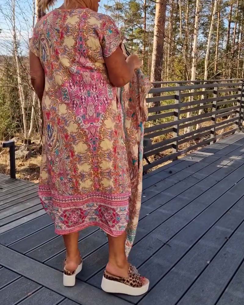 Willa London™ | Ailina V-Neck Midi Dress