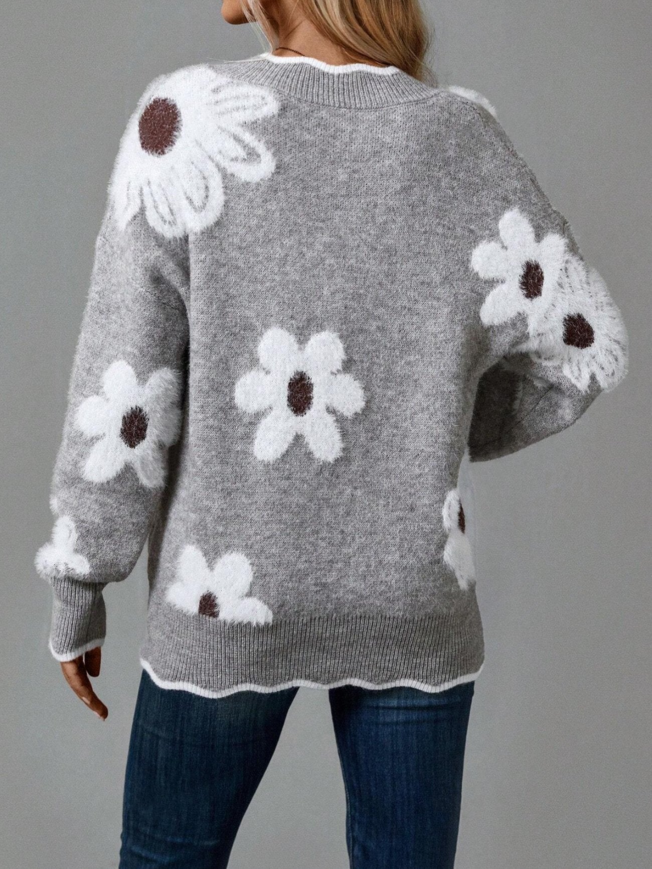 Willa London™ | Odette Floral Elegance Sweater