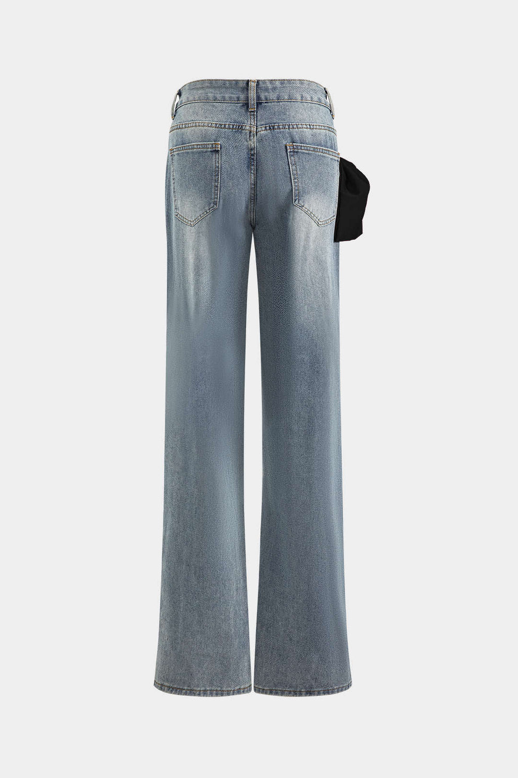 Willa London™ | Bow Elegance Straight Leg Jeans