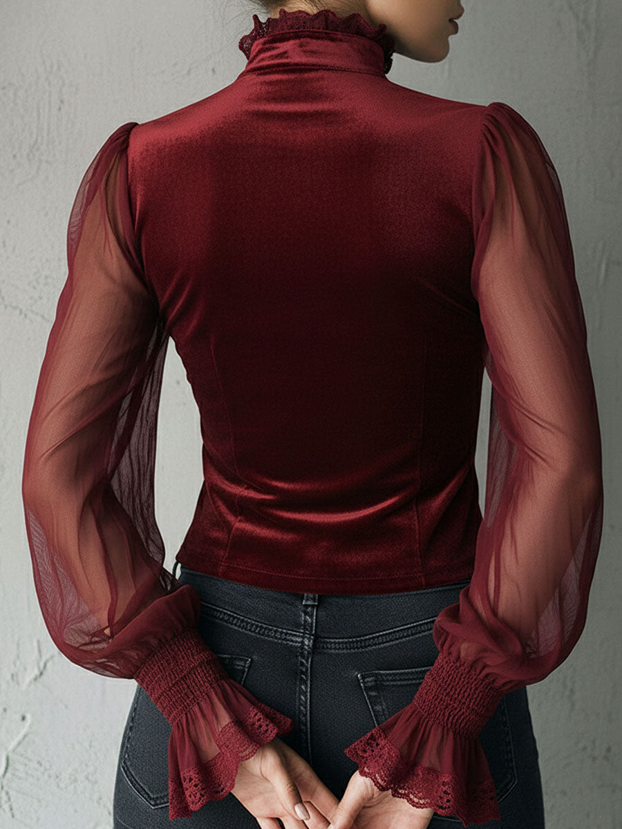 Willa London™ | Velvet Enchantment Corset Blouse