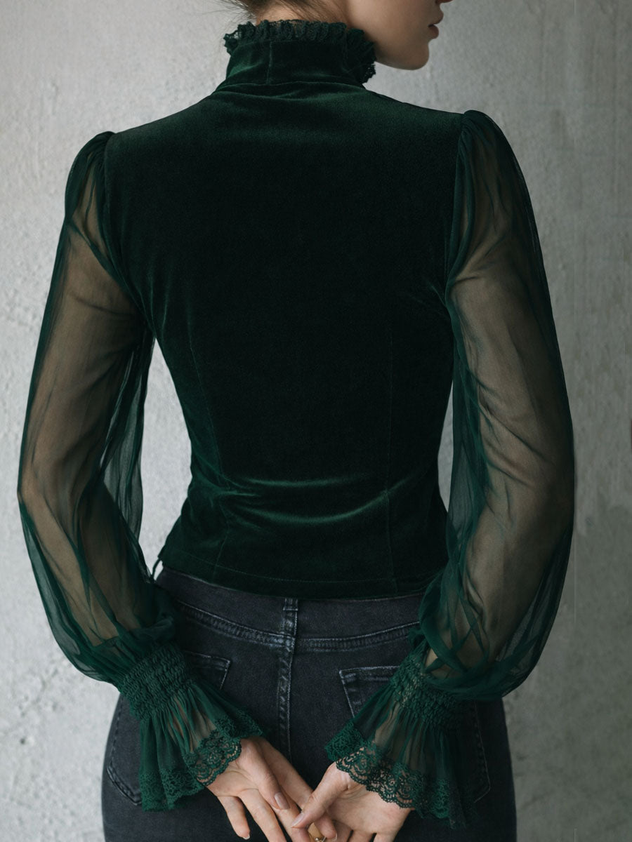 Willa London™ | Velvet Enchantment Corset Blouse