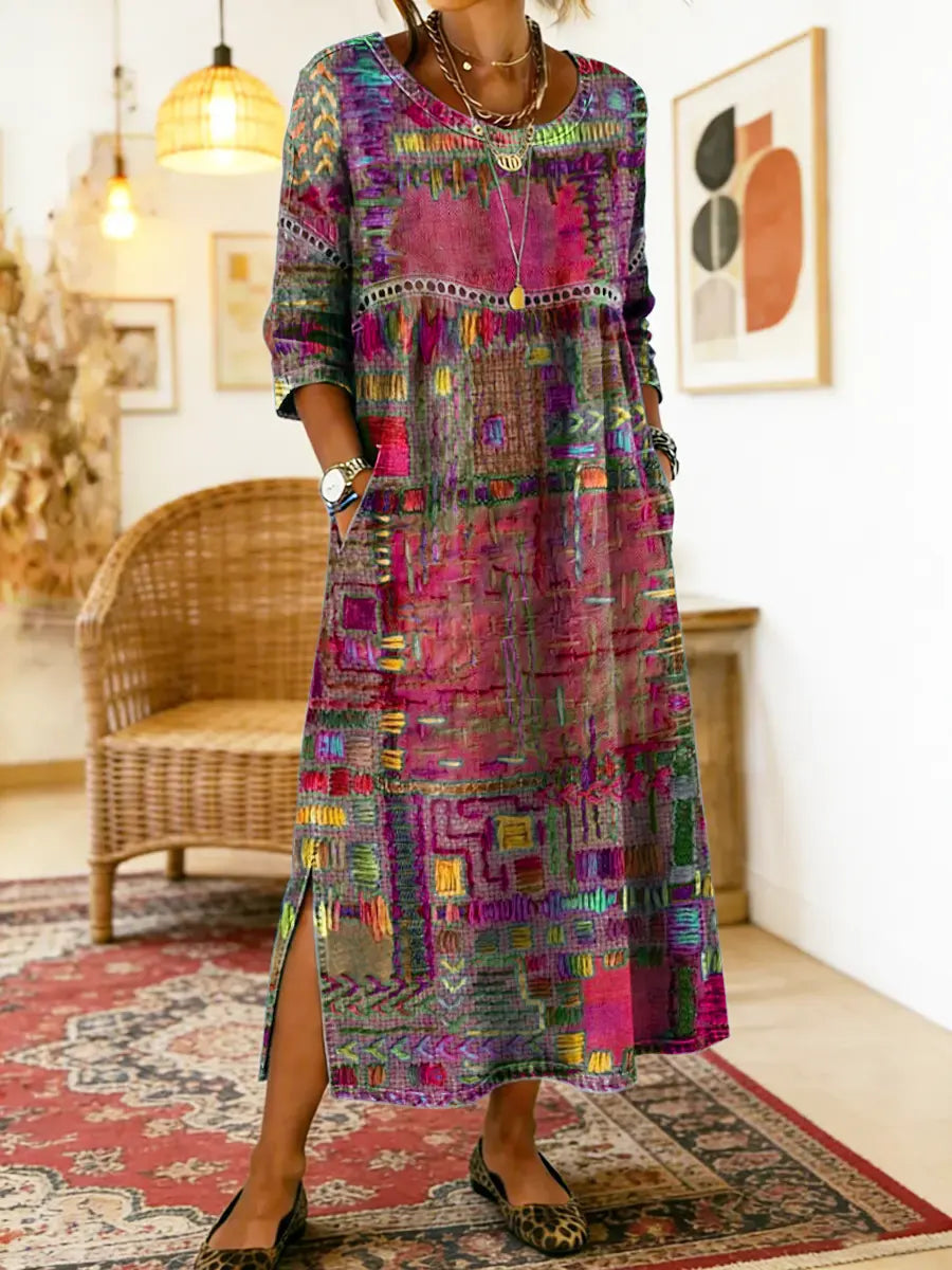 Willa London™ | Ethereal Patchwork Denim Dress