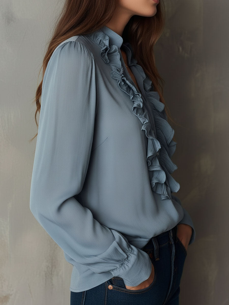 Willa London™ | Celestial Ruffle Blouse