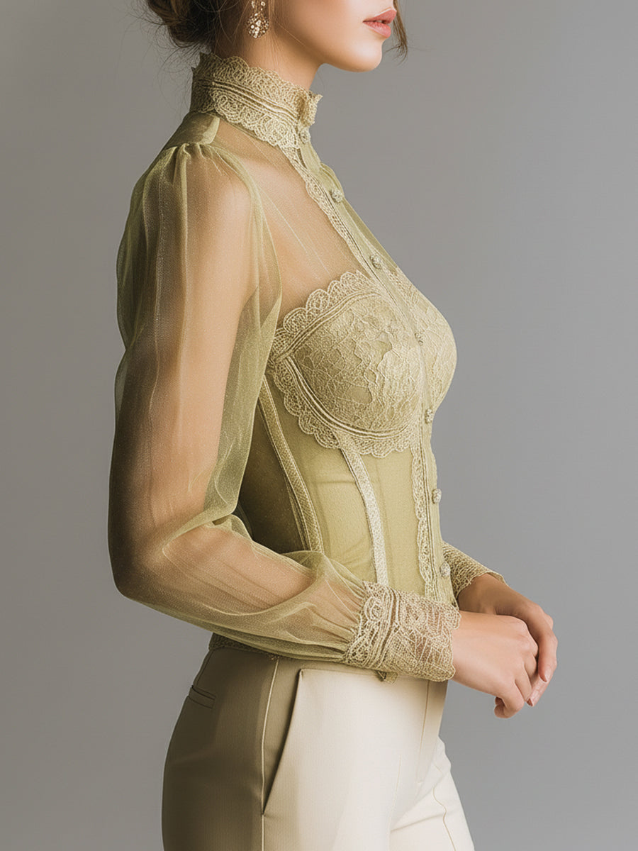 Willa London™ | Enchanted Lace Bustier Blouse