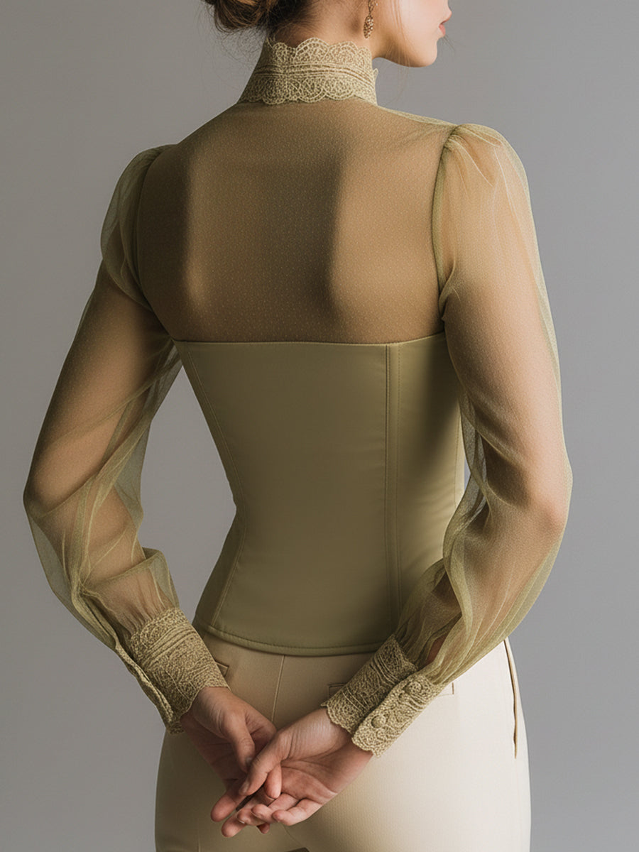Willa London™ | Enchanted Lace Bustier Blouse