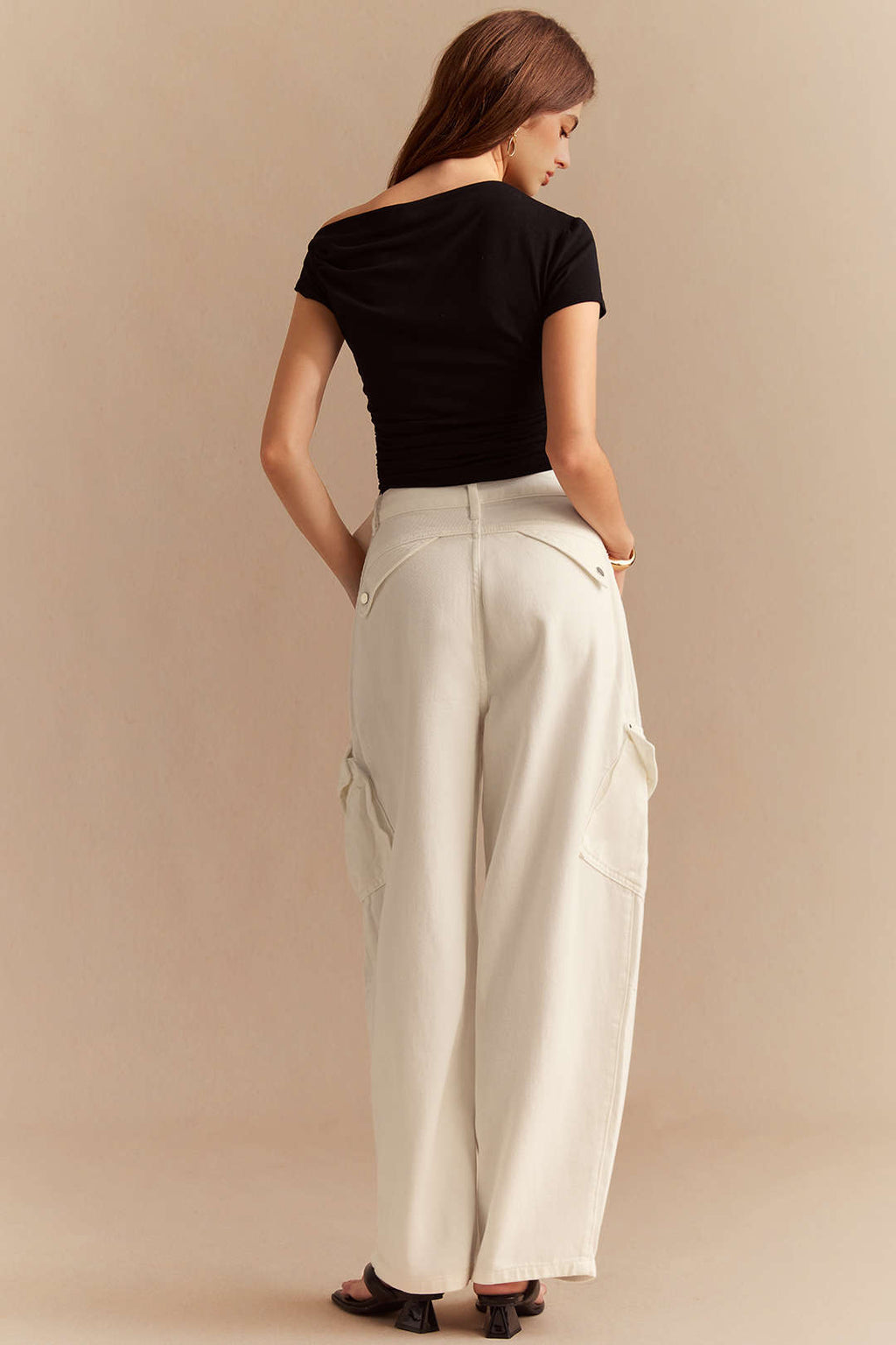 Willa London™ | Asymmetrical Elegance Wide Leg Jeans