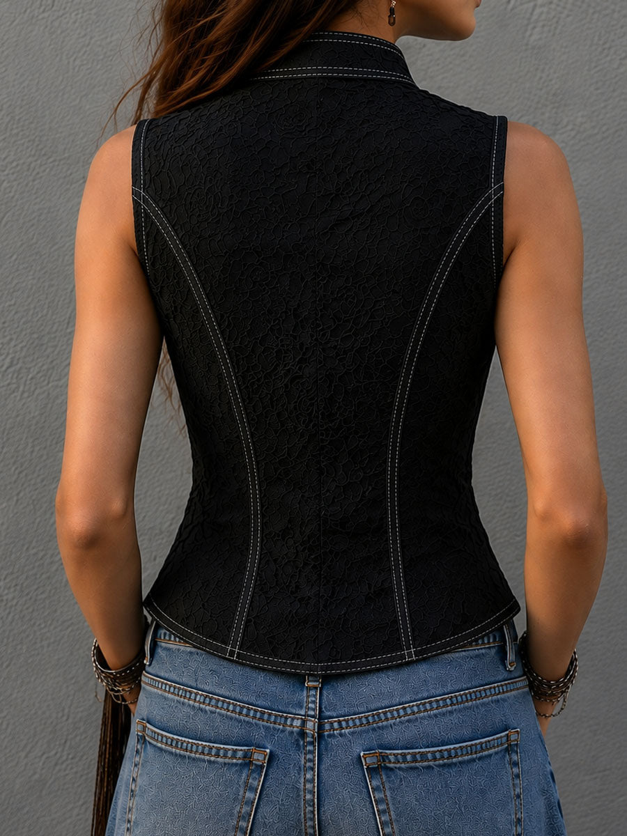Willa London™ | Lace Elegance Waistcoat