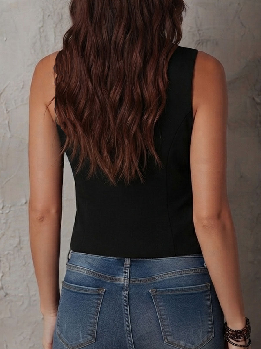 Willa London™ | Lace-Trimmed Corset Vest