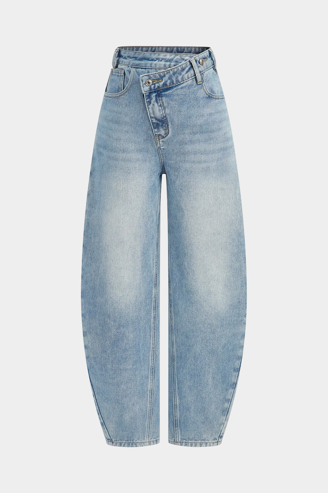 Willa London™ | Asymmetrical Elegance Denim Jeans