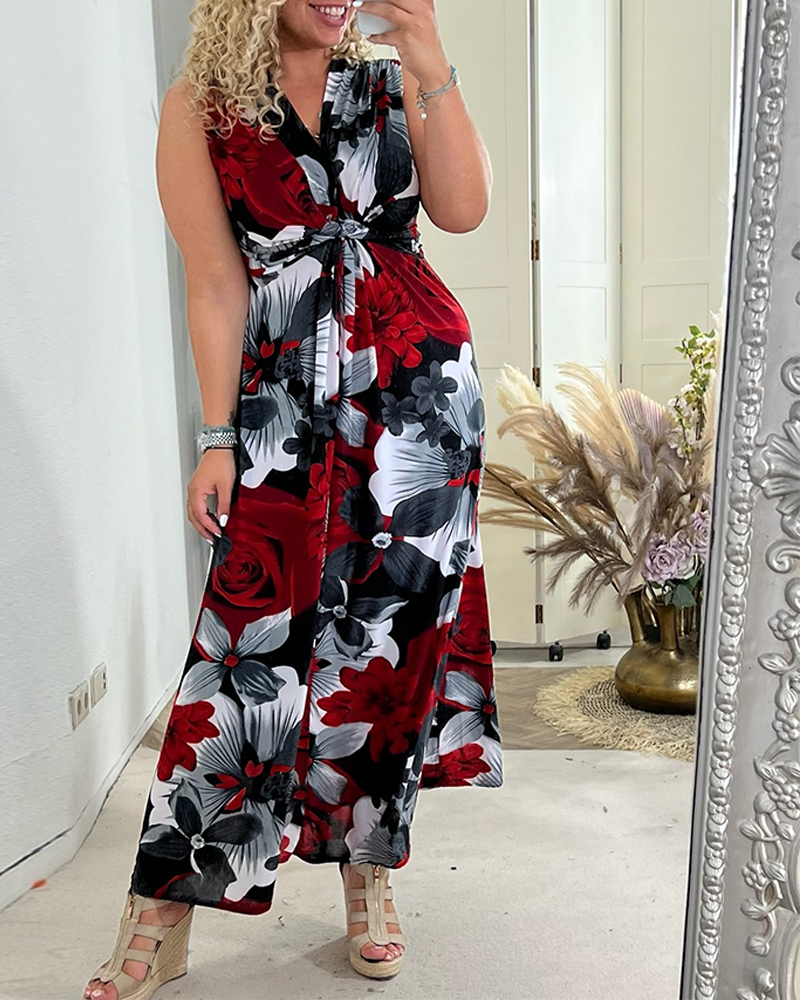 Willa London™ | Floral Elegance Maxi Dress