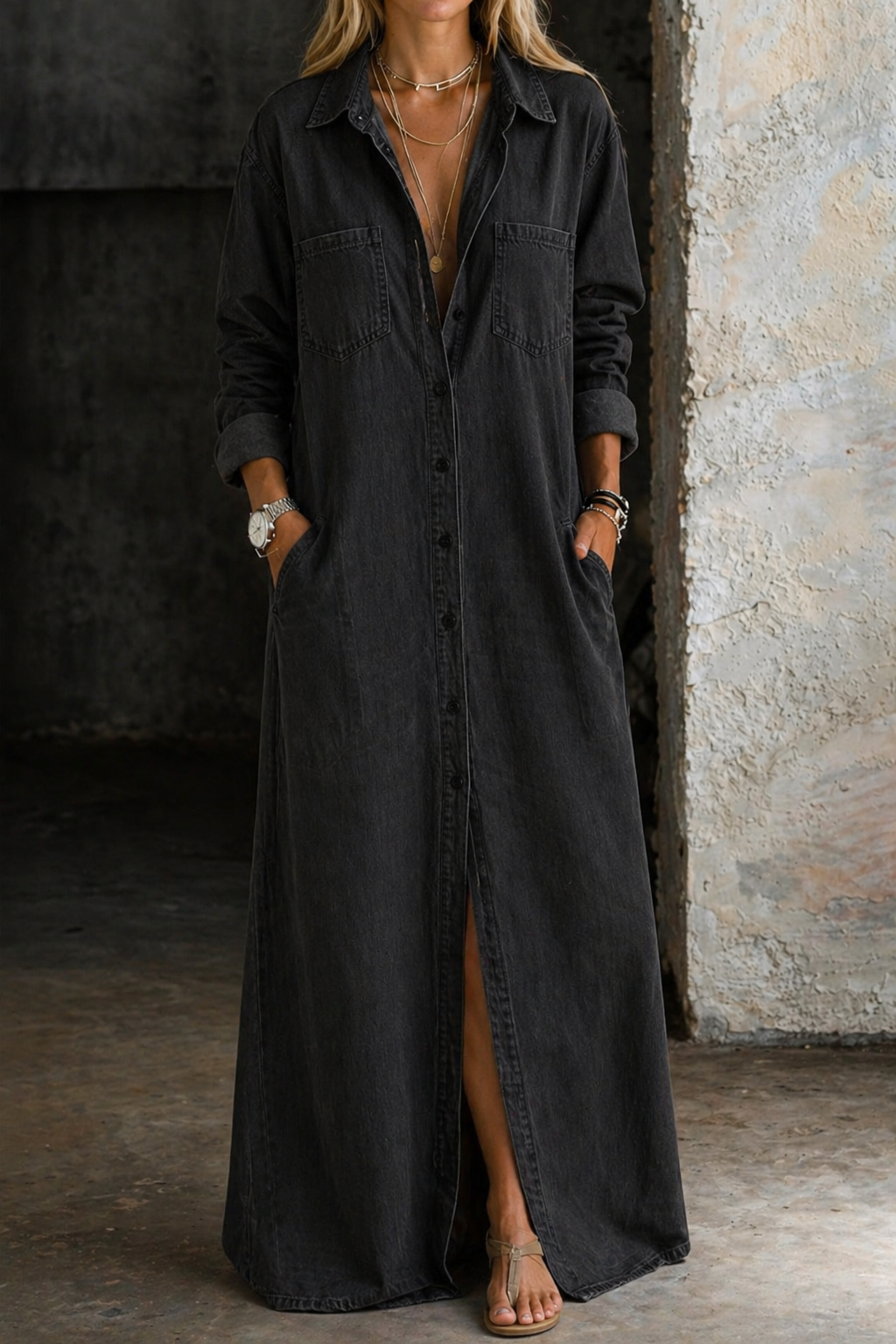 Willa London™ | Denim Serenity Shirt Dress
