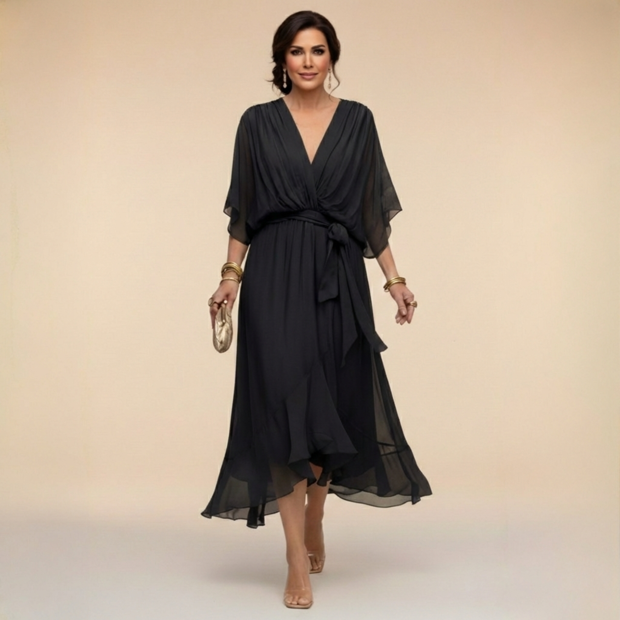 Willa London™ | Serene Elegance Midi Dress