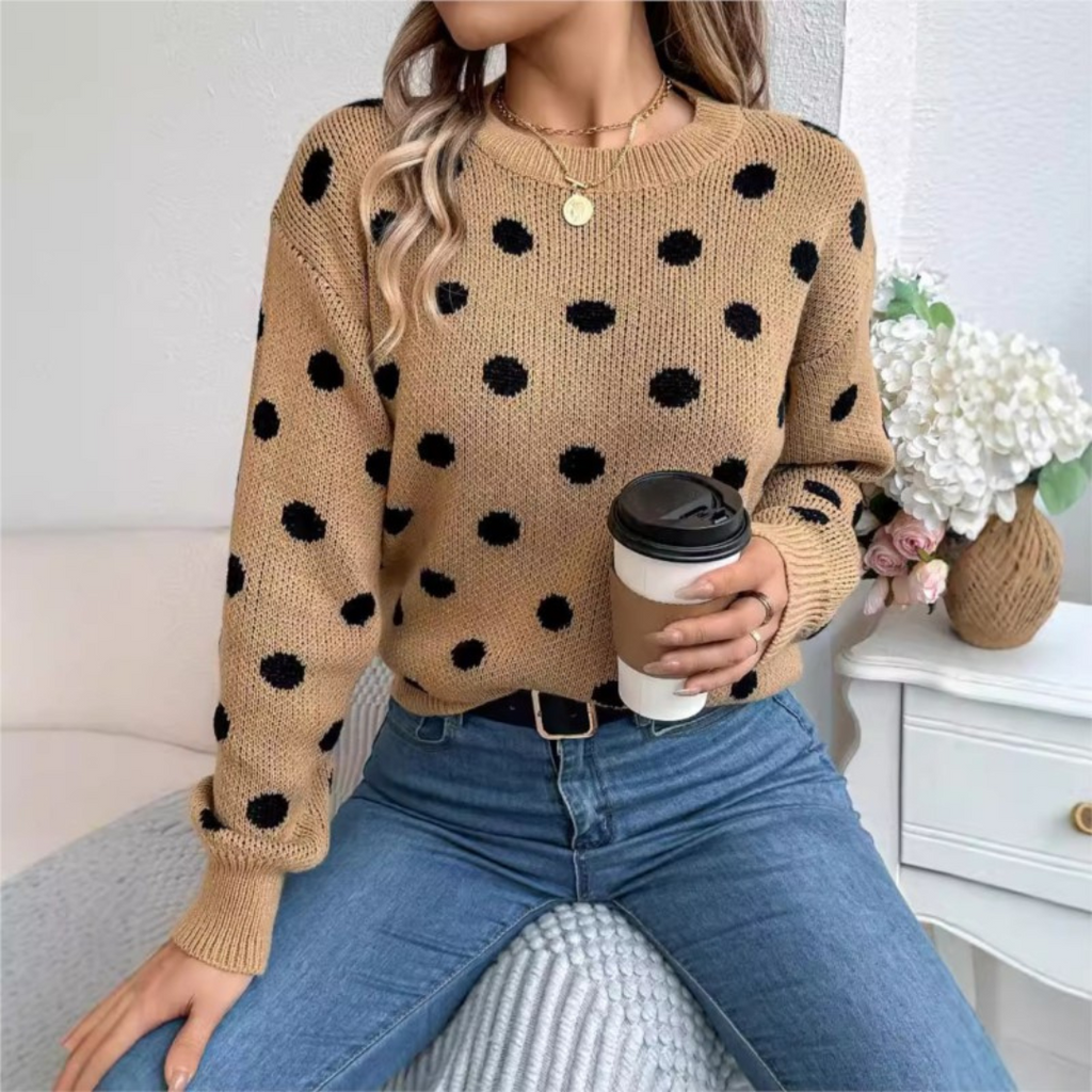 Willa London™ | Dotted Elegance Knit Pullover