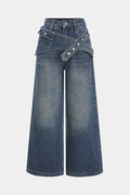 Willa London™ | Asymmetrical Elegance Denim Trousers
