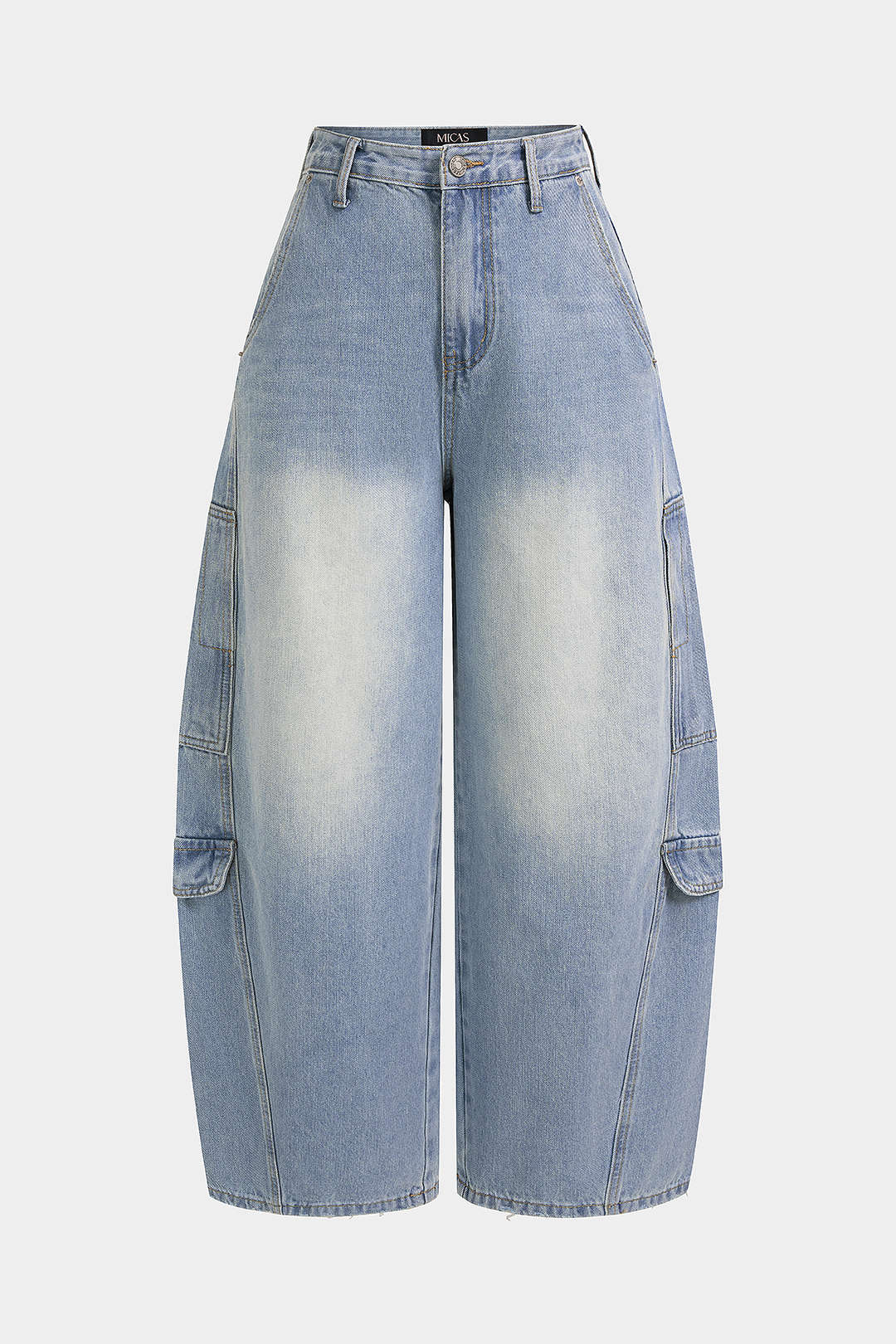 Willa London™ | Tailored Denim Barrel Trousers