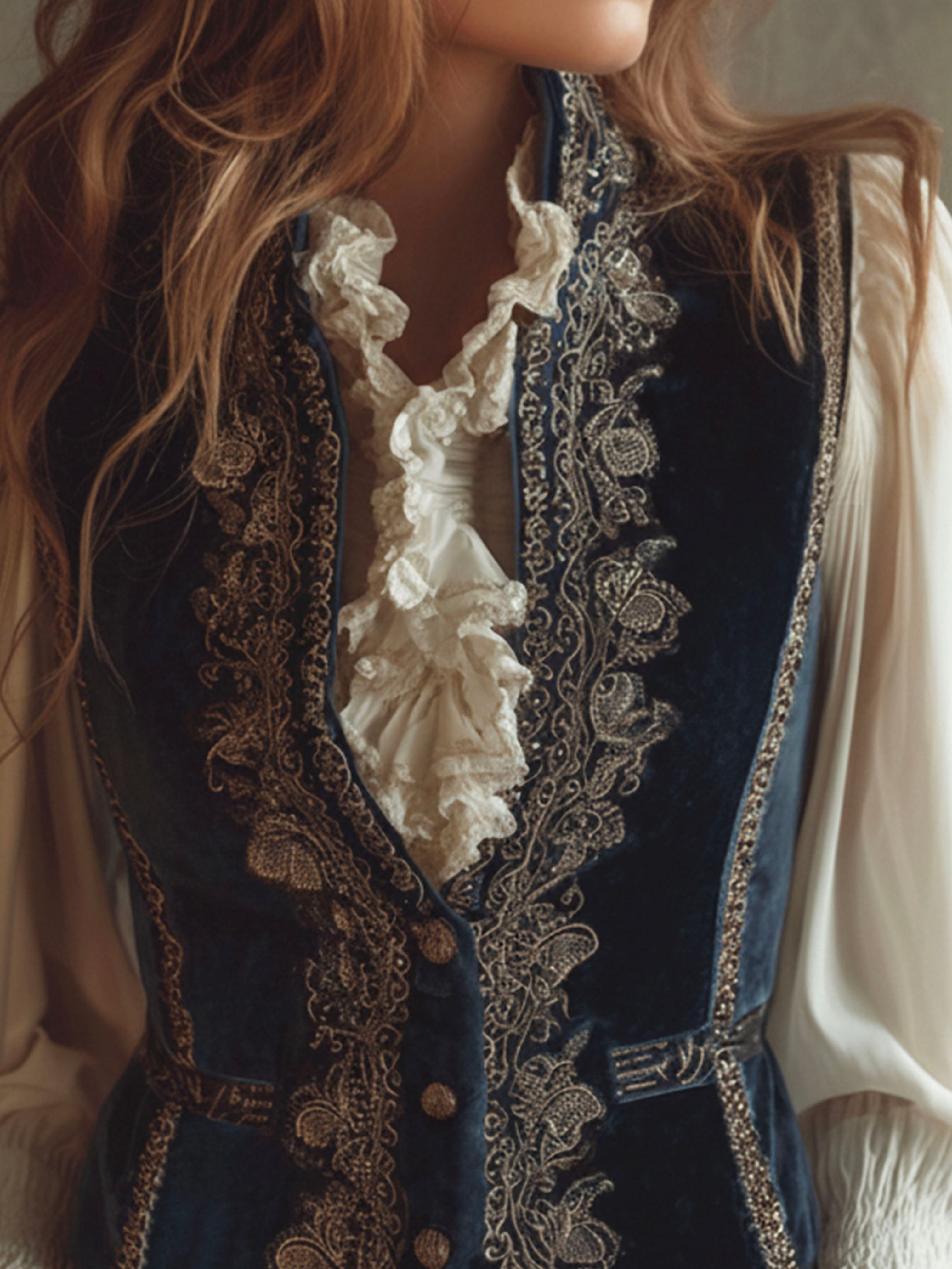 Willa London™ | Baroque Elegance Velvet Vest