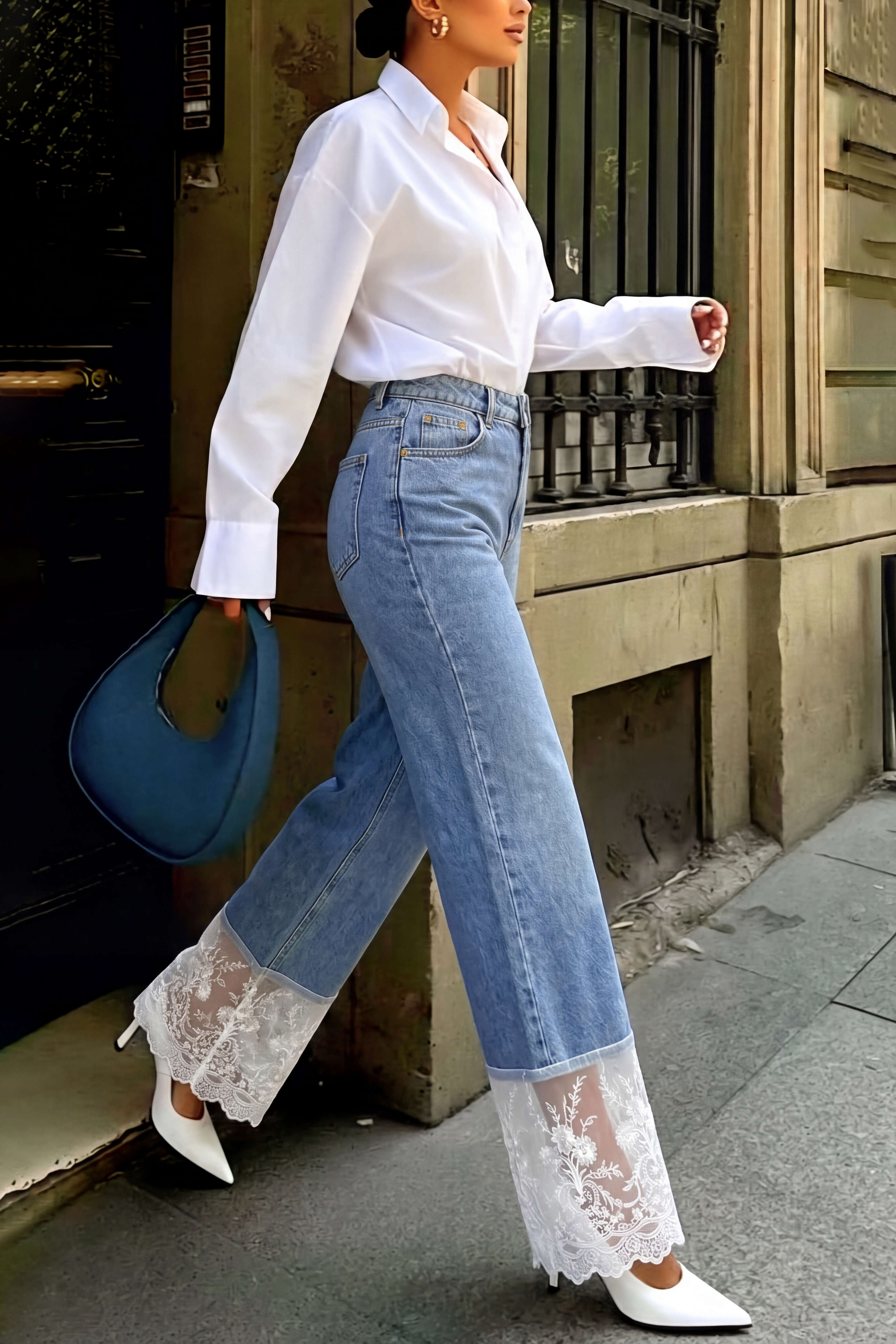 Willa London™ | Heritage Lace Pocket Jeans